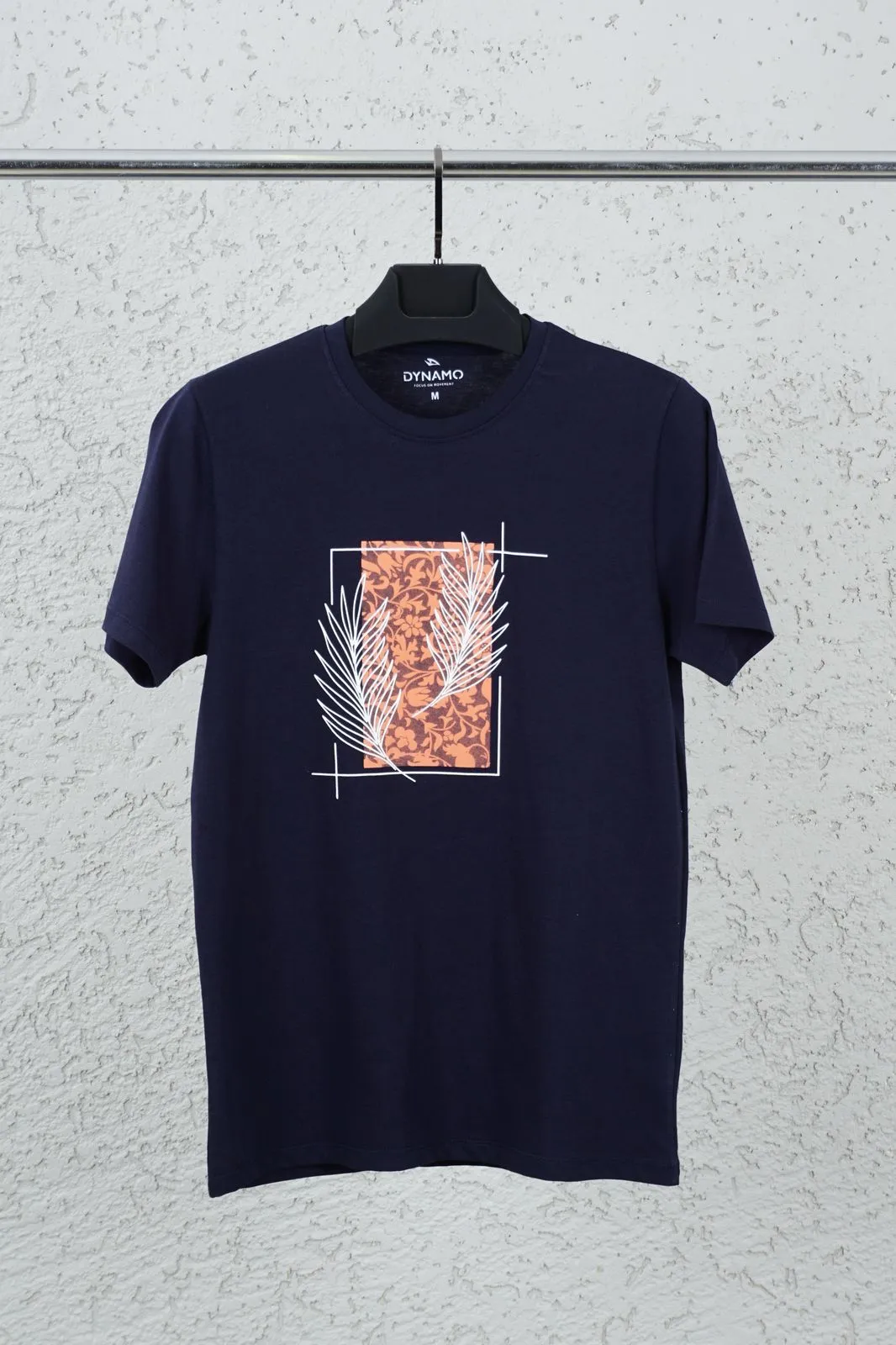 1-t118 Square feather Big size Men's T-shirt