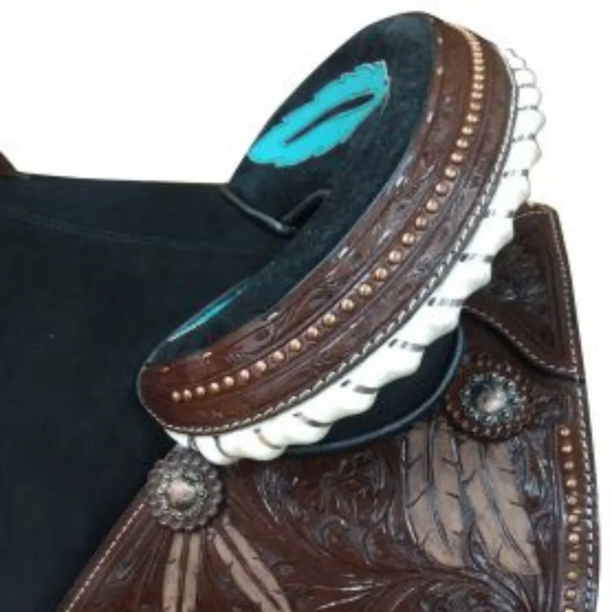 16" DOUBLE T LEATHER TREELESS SADDLE