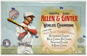 2021 Topps Allen & Ginter Baseball Hobby Box