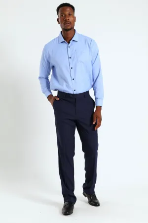 3 Spot Textured Shirt - Blue
