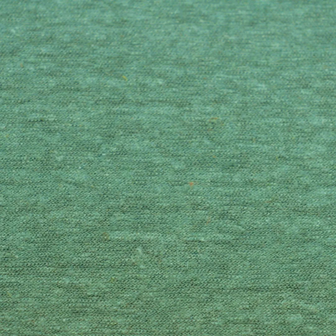 55% Turkish Hemp 45% Organic Cotton Single Jersey - Dark Mint (2SP544)