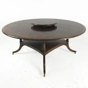 72" English Birdcage Table