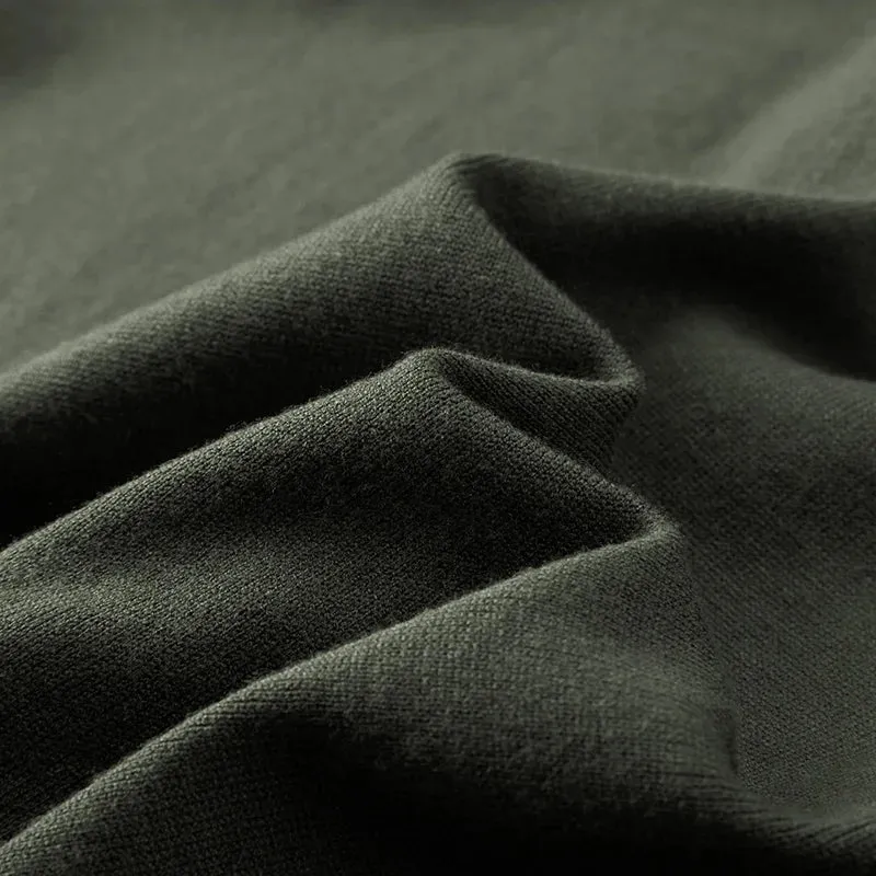 8XL 7XL 6XL 2024 New Autumn Top Grade Harajuku Wool Sweater Men Short Sleeve Lapel Mens Pullover Sweaters Soft Warm Pull Homme