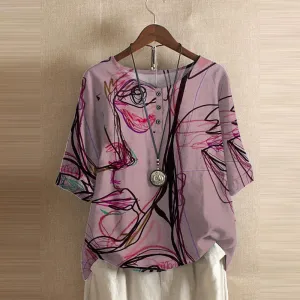 Abstract Soul - Contemporary Sketch Top