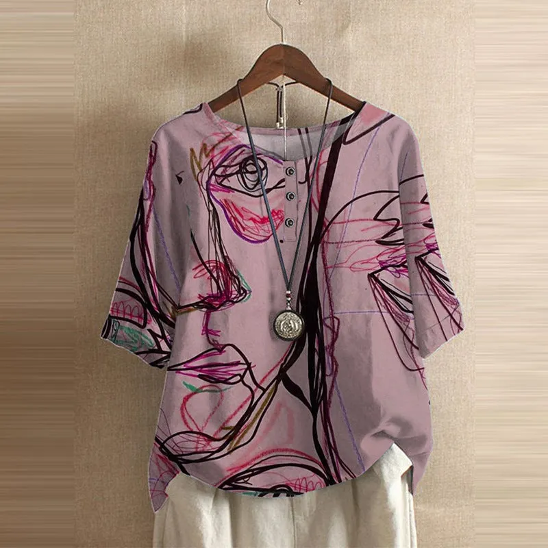 Abstract Soul - Contemporary Sketch Top