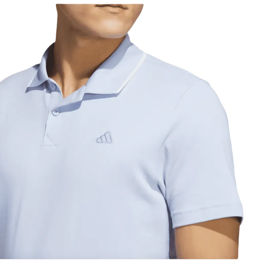 Adidas 2023 Go-To Pique Golf Polo Shirt - Blue