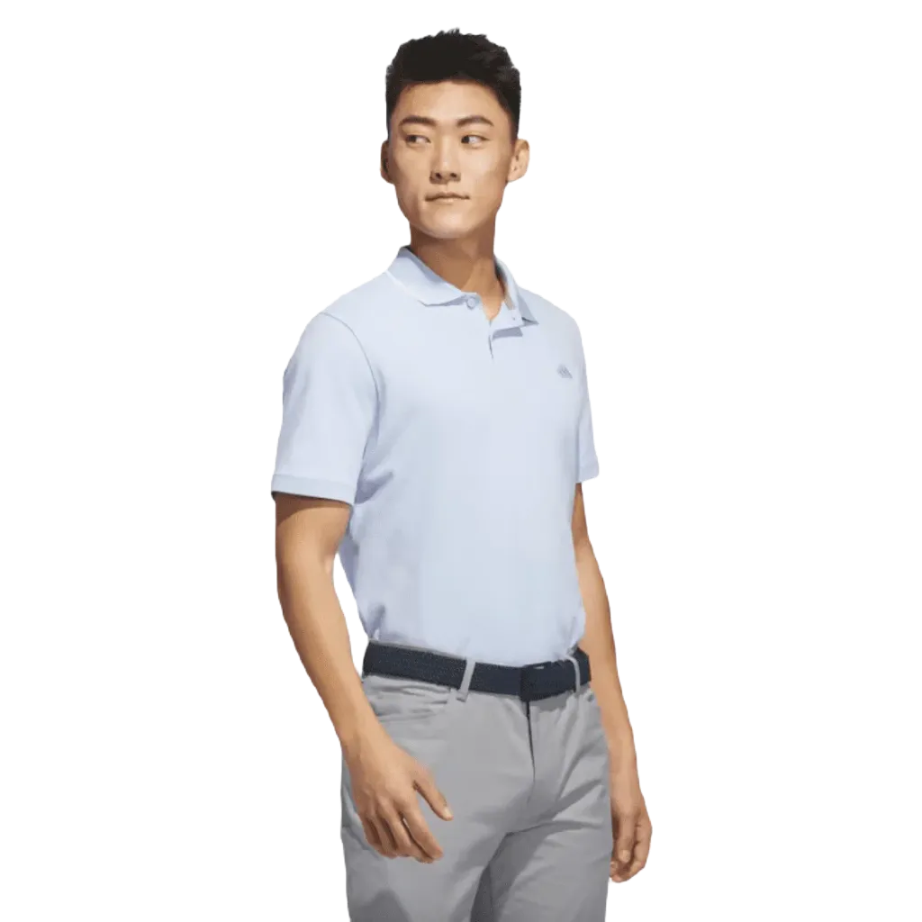 Adidas 2023 Go-To Pique Golf Polo Shirt - Blue