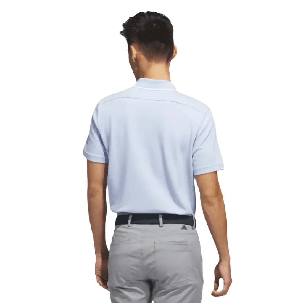 Adidas 2023 Go-To Pique Golf Polo Shirt - Blue