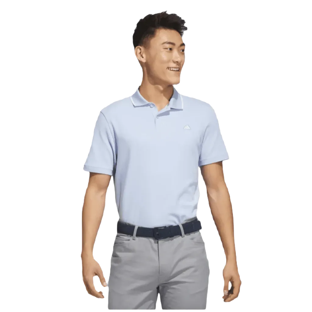 Adidas 2023 Go-To Pique Golf Polo Shirt - Blue