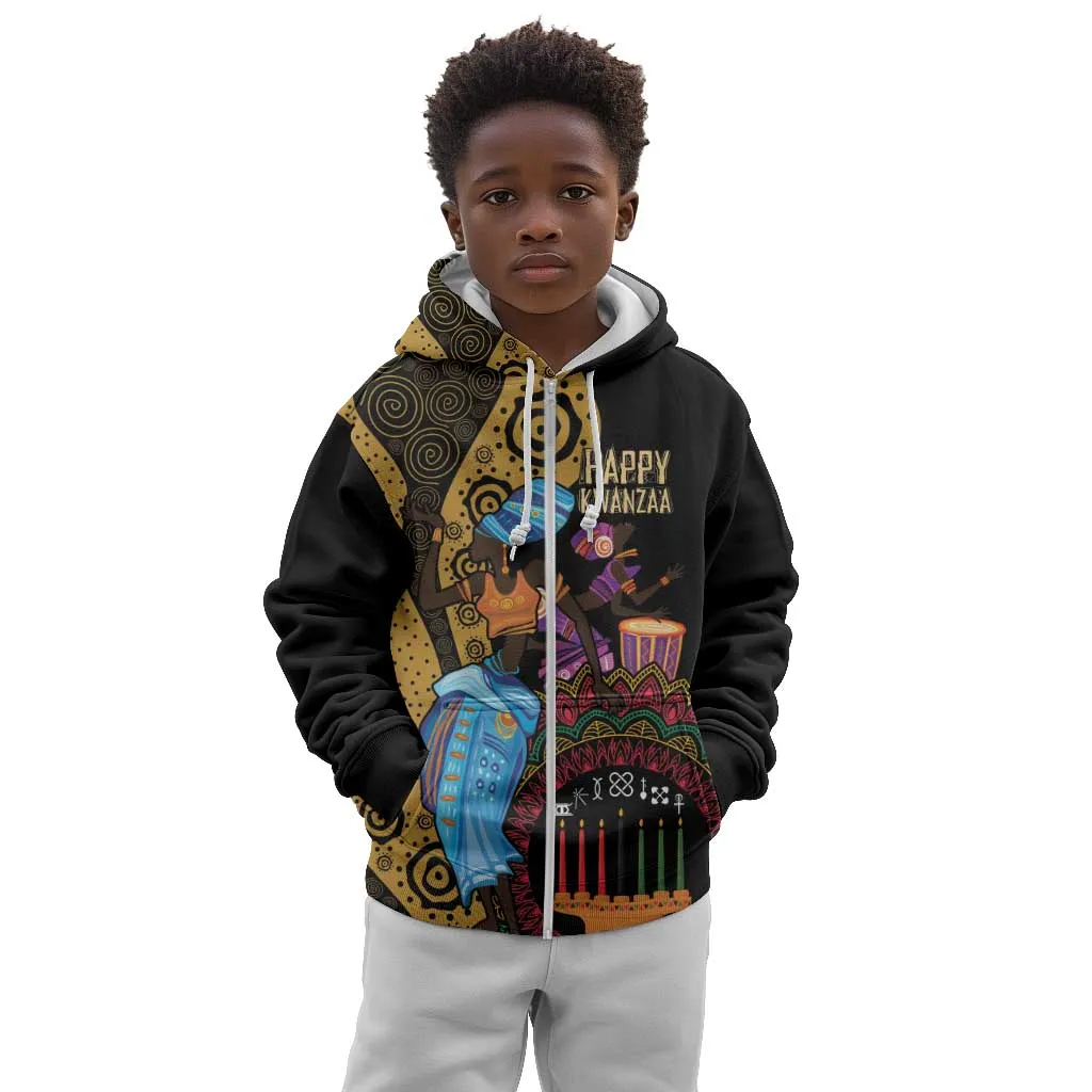 Africa Happy Kwanzaa Kid Hoodie Tribal Dance LT7