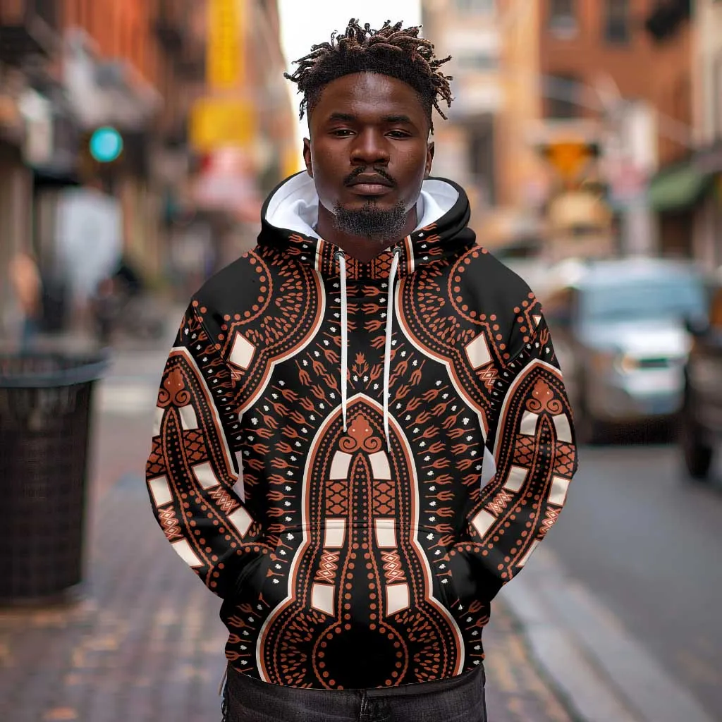 African Dashiki Hoodie Afro Vintage Pattern LT01