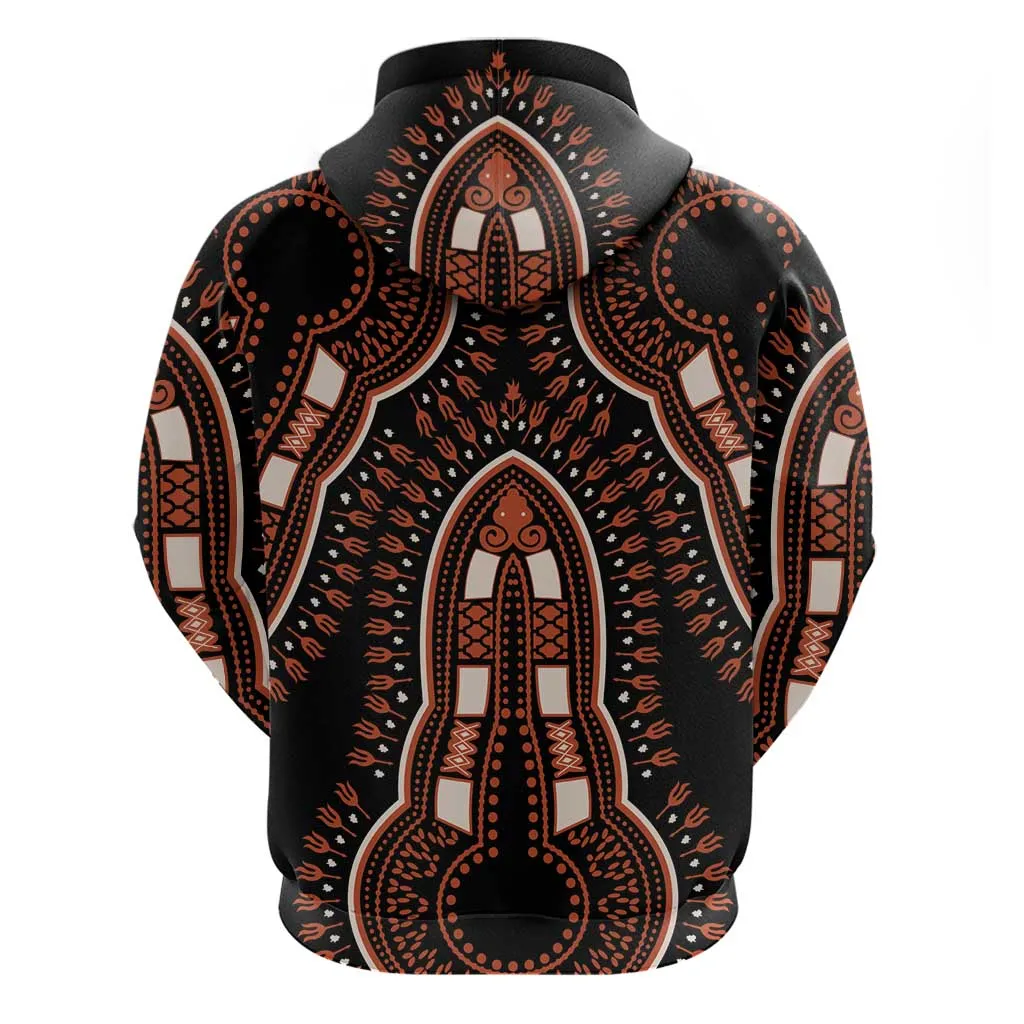 African Dashiki Hoodie Afro Vintage Pattern LT01