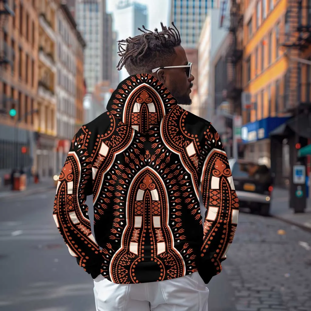 African Dashiki Hoodie Afro Vintage Pattern LT01