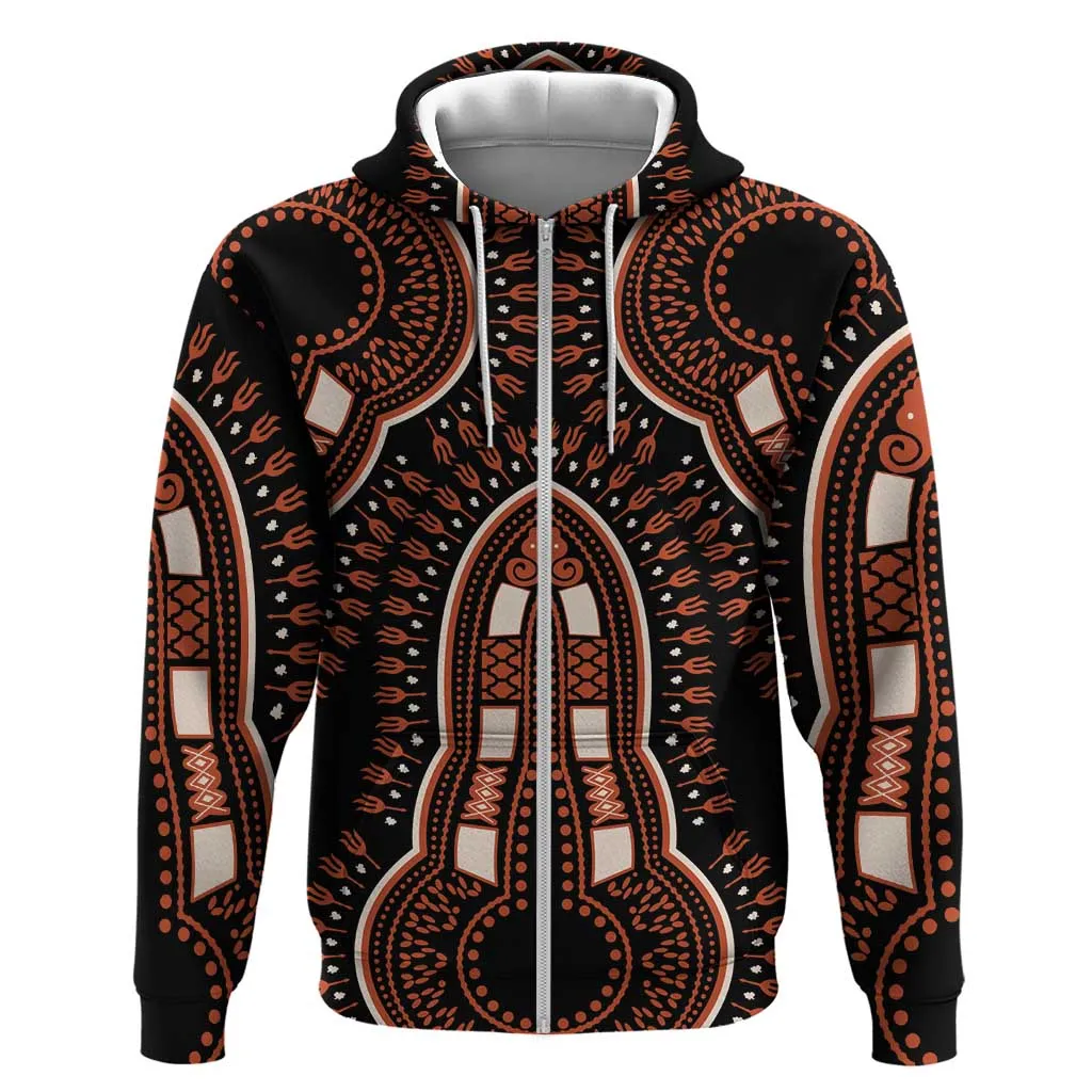 African Dashiki Hoodie Afro Vintage Pattern LT01