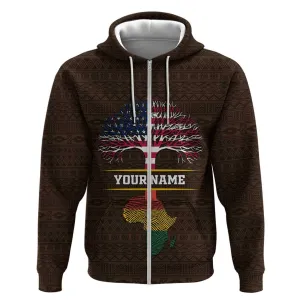 African Roots Design - Custom Personalized Zip Hoodie DT02