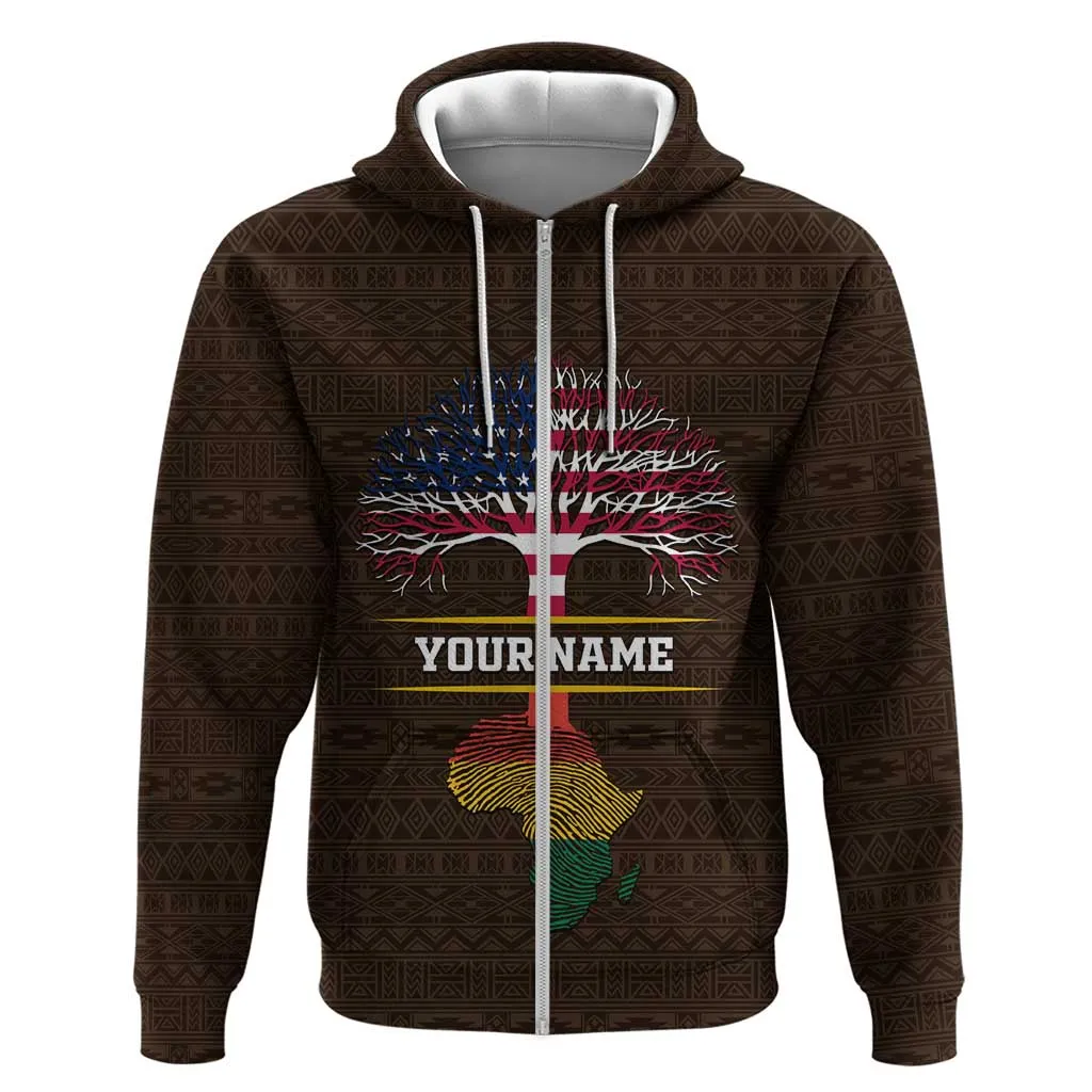 African Roots Design - Custom Personalized Zip Hoodie DT02