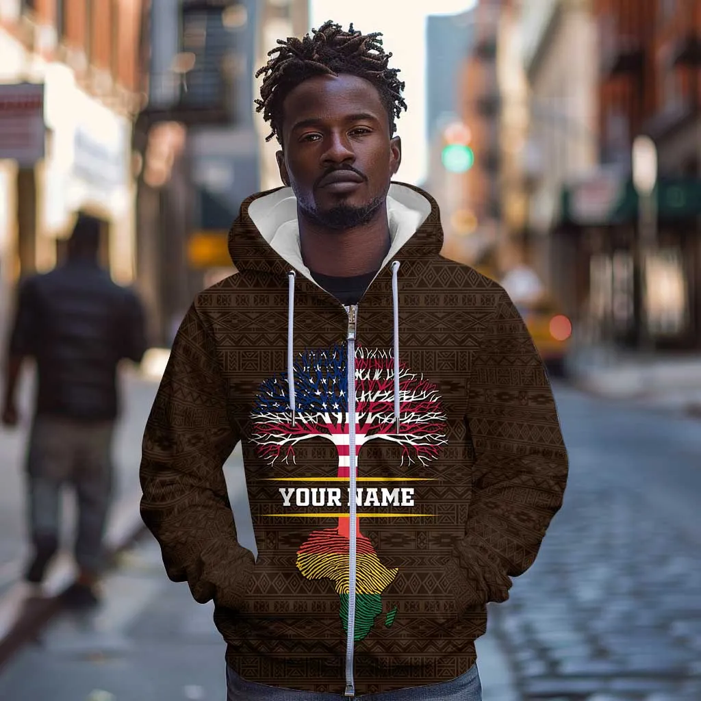 African Roots Design - Custom Personalized Zip Hoodie DT02