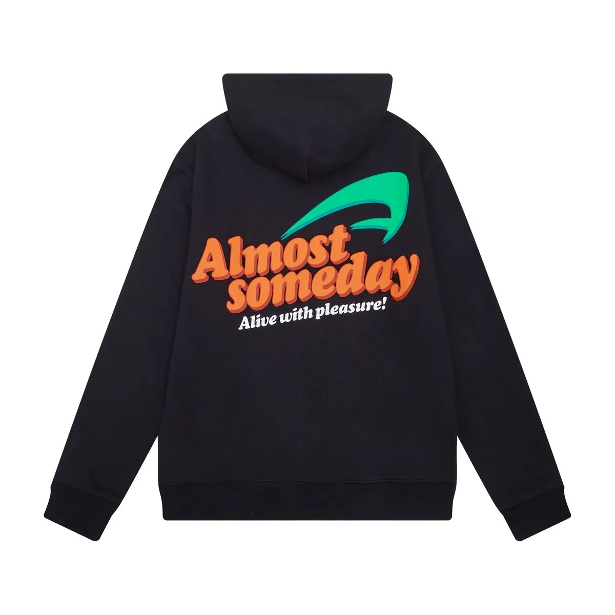ALMOST SOMEDAY PLEASURE ZIPUP HOODIE (Black)