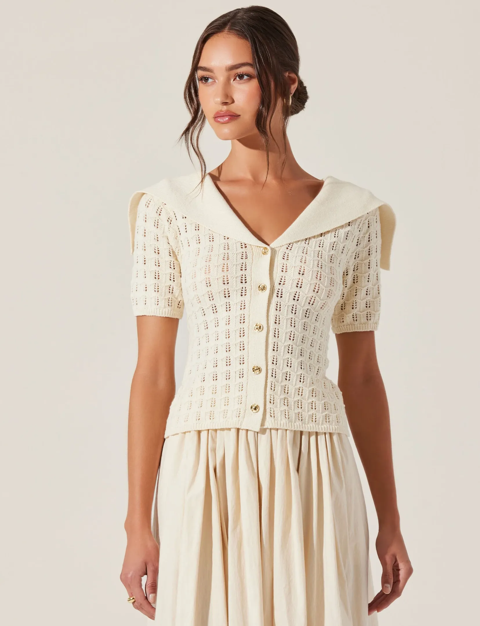 Analissa Cardigan, Cream