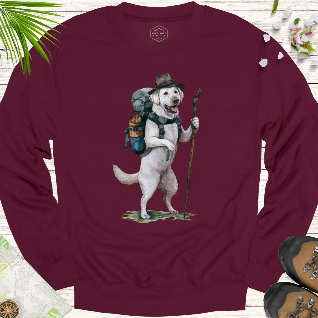 Animal Adventurers White Labrador Unisex Crewneck Sweatshirt