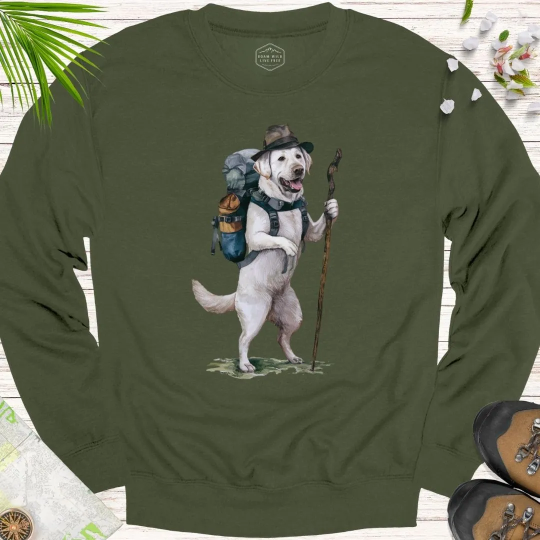 Animal Adventurers White Labrador Unisex Crewneck Sweatshirt