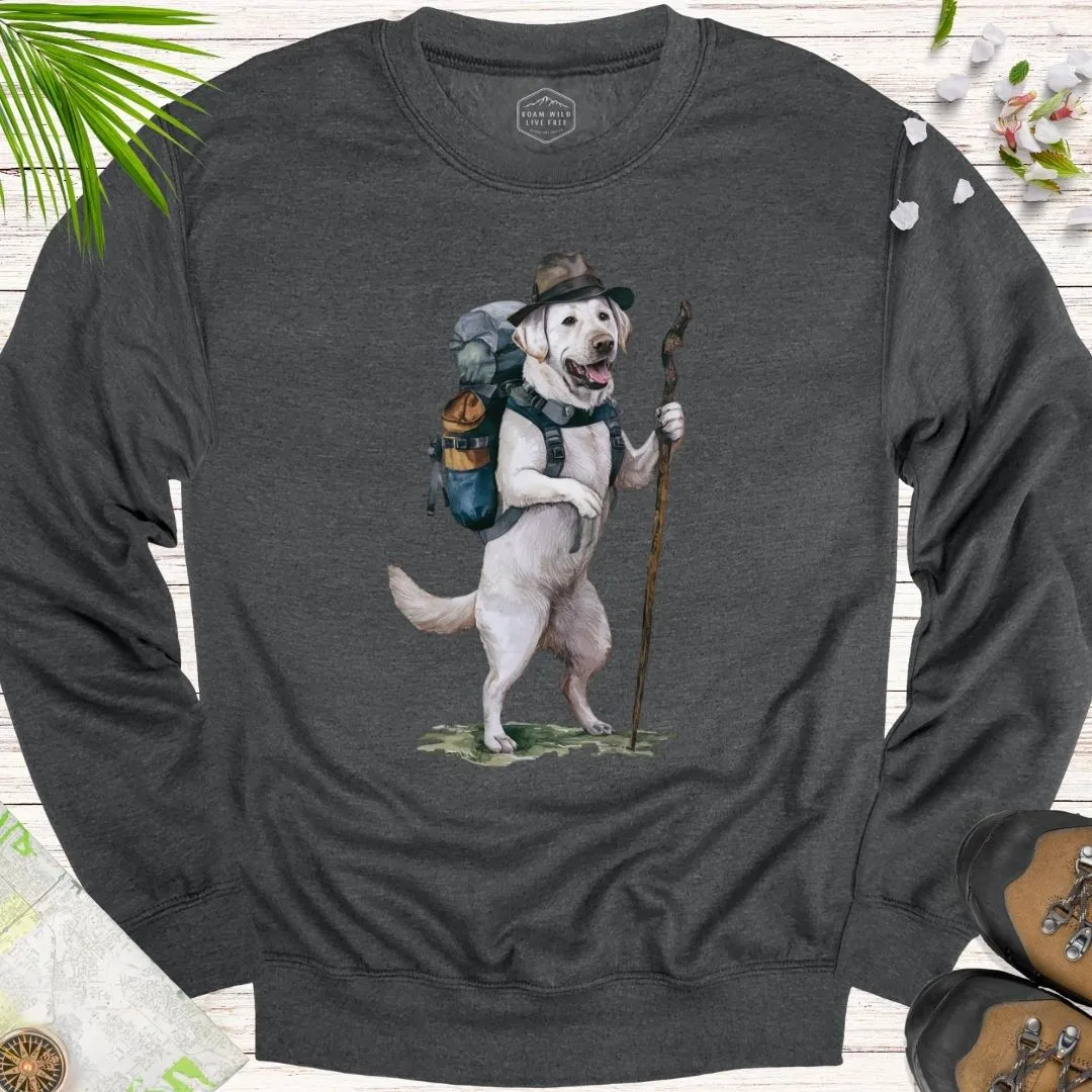 Animal Adventurers White Labrador Unisex Crewneck Sweatshirt
