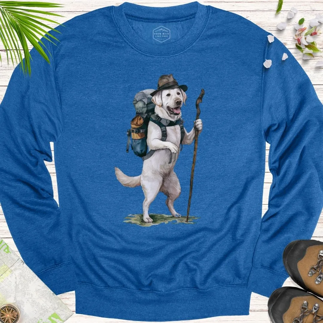 Animal Adventurers White Labrador Unisex Crewneck Sweatshirt