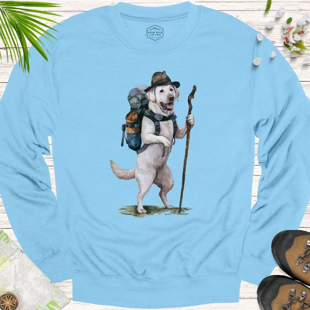 Animal Adventurers White Labrador Unisex Crewneck Sweatshirt