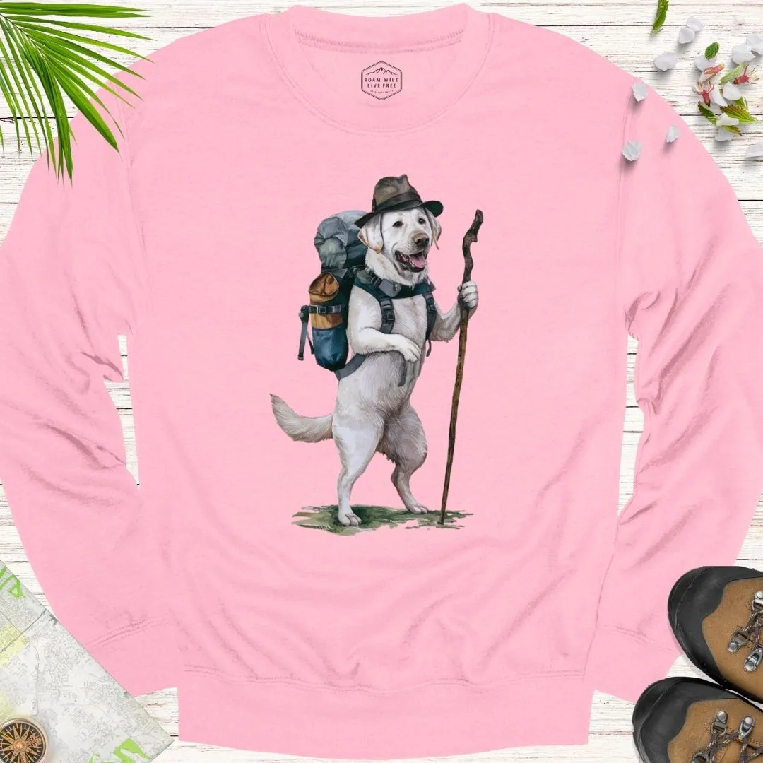 Animal Adventurers White Labrador Unisex Crewneck Sweatshirt