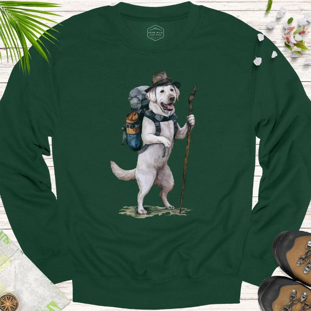 Animal Adventurers White Labrador Unisex Crewneck Sweatshirt