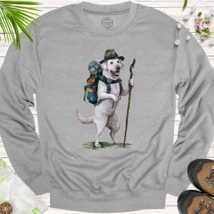 Animal Adventurers White Labrador Unisex Crewneck Sweatshirt