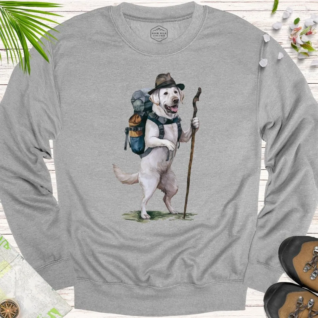 Animal Adventurers White Labrador Unisex Crewneck Sweatshirt