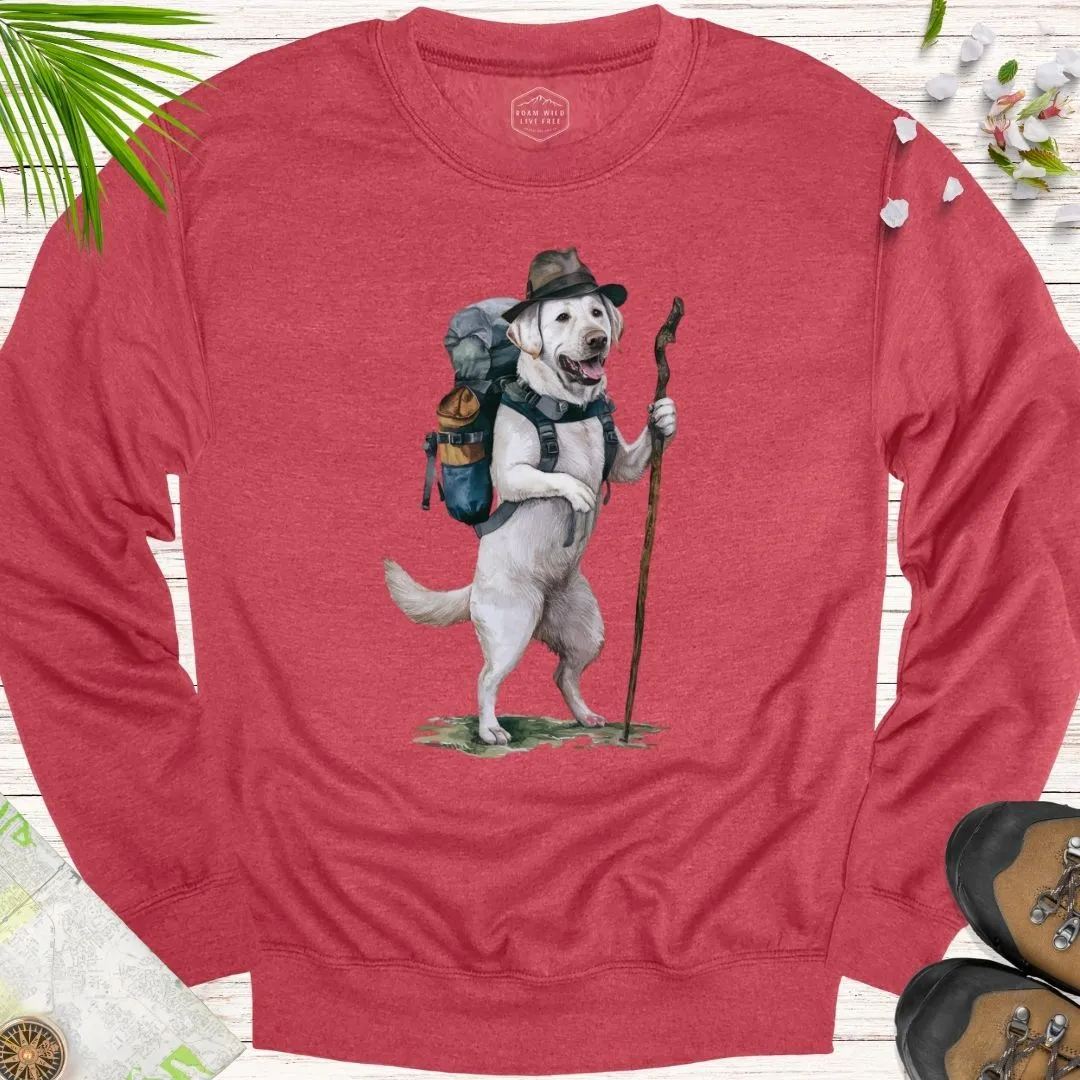 Animal Adventurers White Labrador Unisex Crewneck Sweatshirt