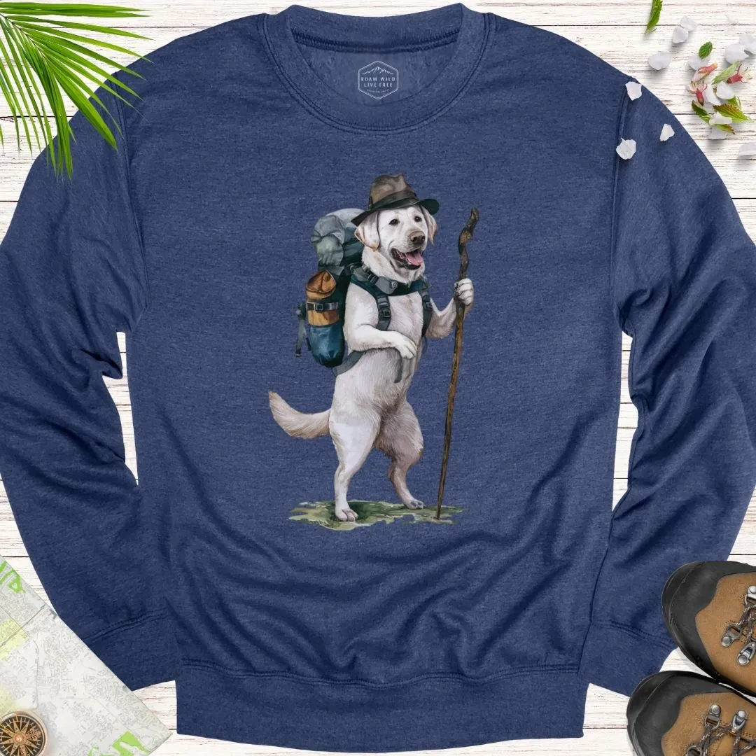 Animal Adventurers White Labrador Unisex Crewneck Sweatshirt