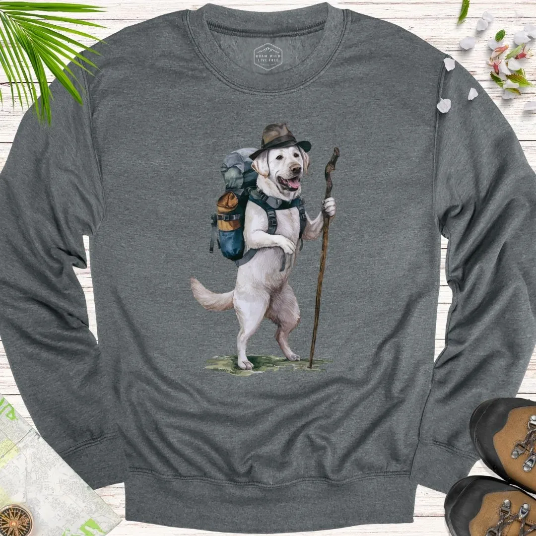 Animal Adventurers White Labrador Unisex Crewneck Sweatshirt