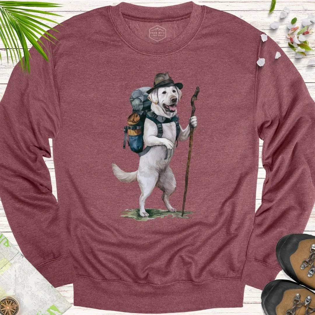 Animal Adventurers White Labrador Unisex Crewneck Sweatshirt