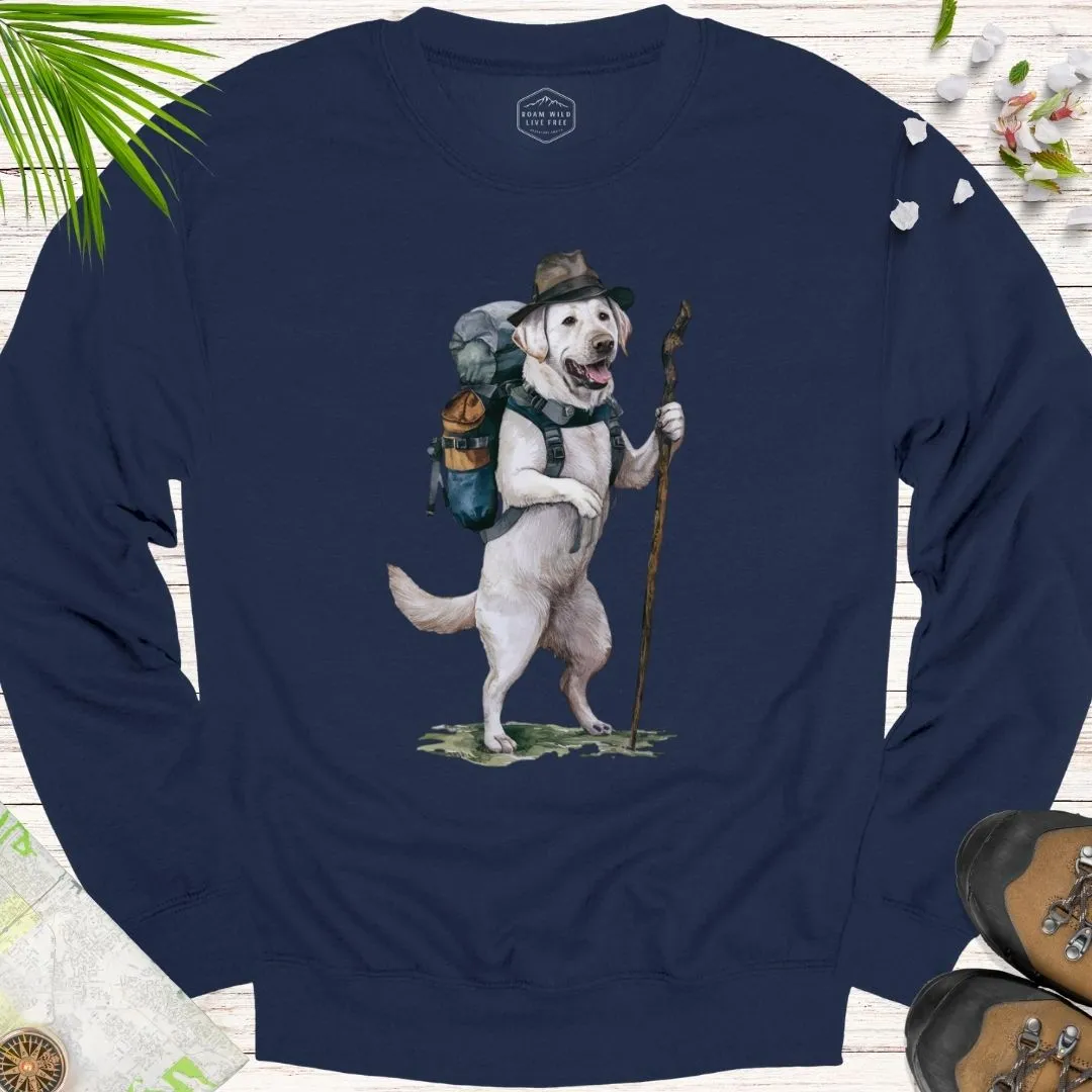 Animal Adventurers White Labrador Unisex Crewneck Sweatshirt