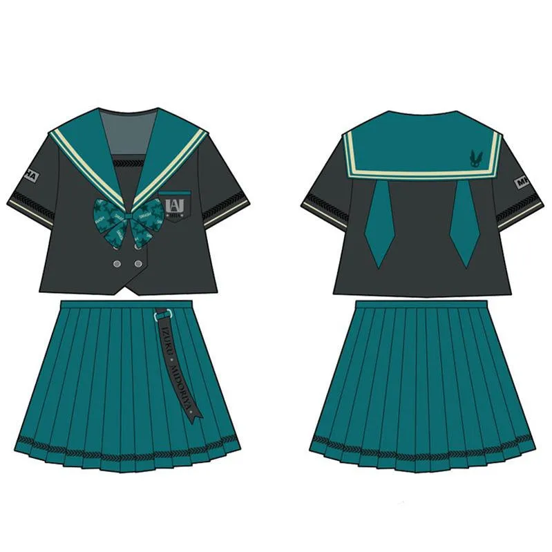 Anime My Hero Academia Female Midoriya Izuku JK Uniform Cosplay Costume