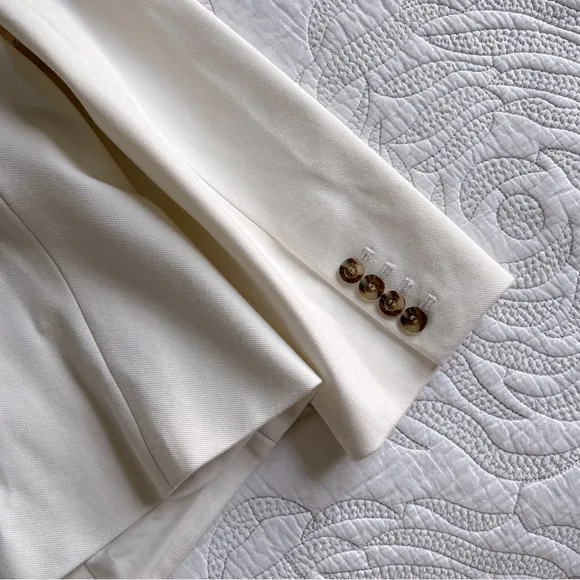 Ann Taylor - The Newbury Blazer in Knit Twill - White
