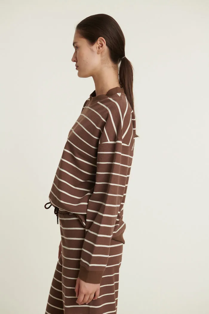 Anneli Oversized LS Sweat - Carafe / Birch