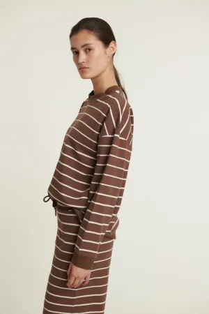 Anneli Oversized LS Sweat - Carafe / Birch
