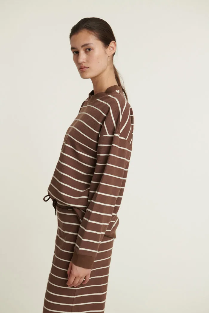 Anneli Oversized LS Sweat - Carafe / Birch