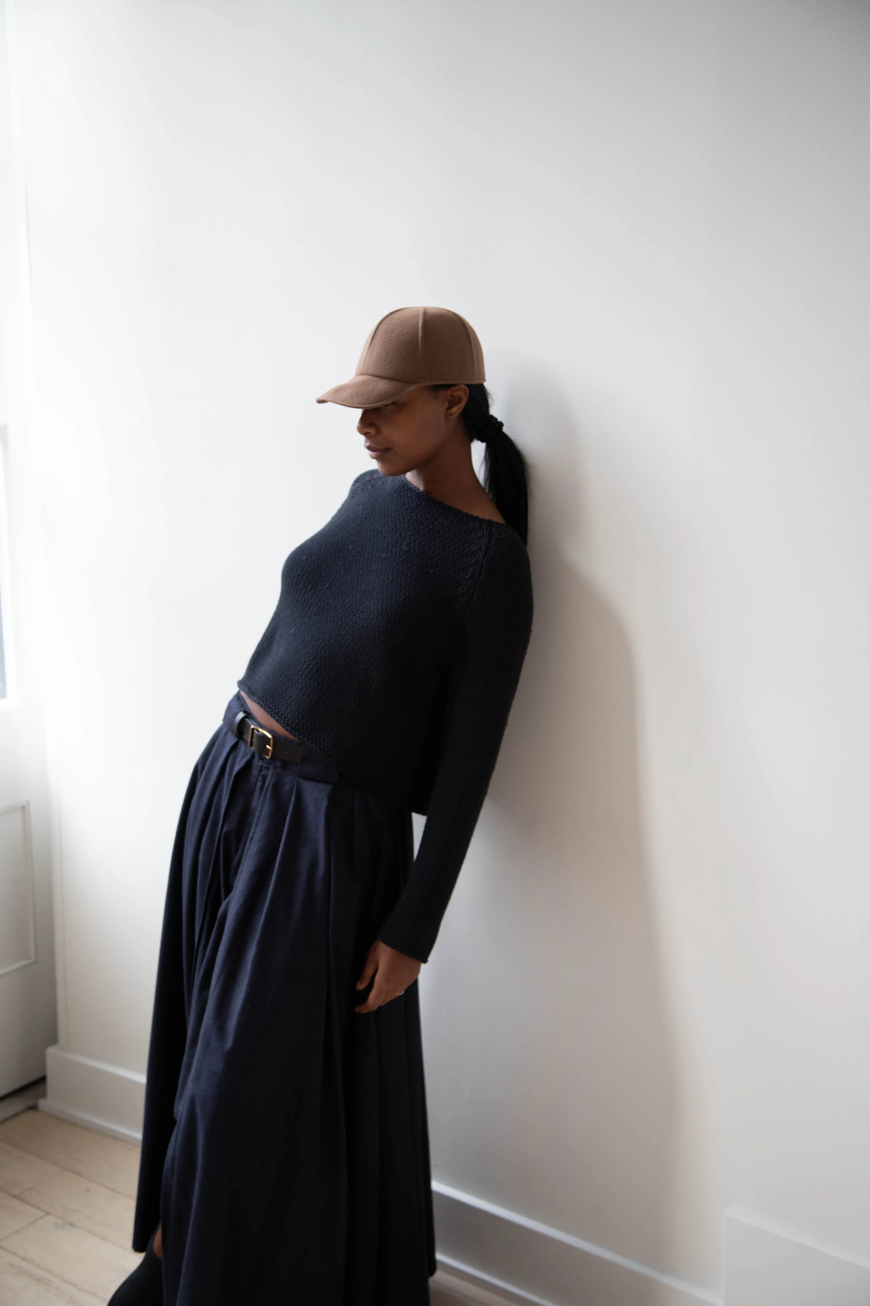 Apuntob | Soft Cotton Sweater in Black