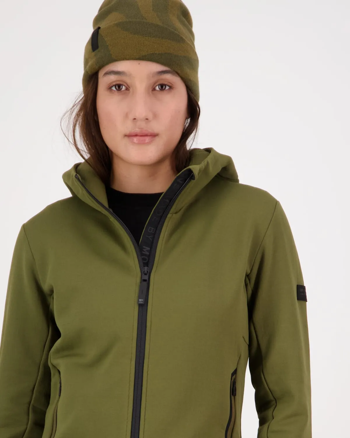 Arcadia Merino Fleece Hoody - Dark Olive