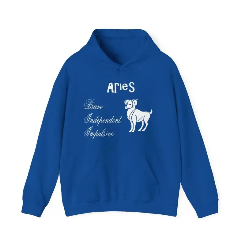 Aries Zodiac Sign Hooded Sweatshirt Unleash your Style