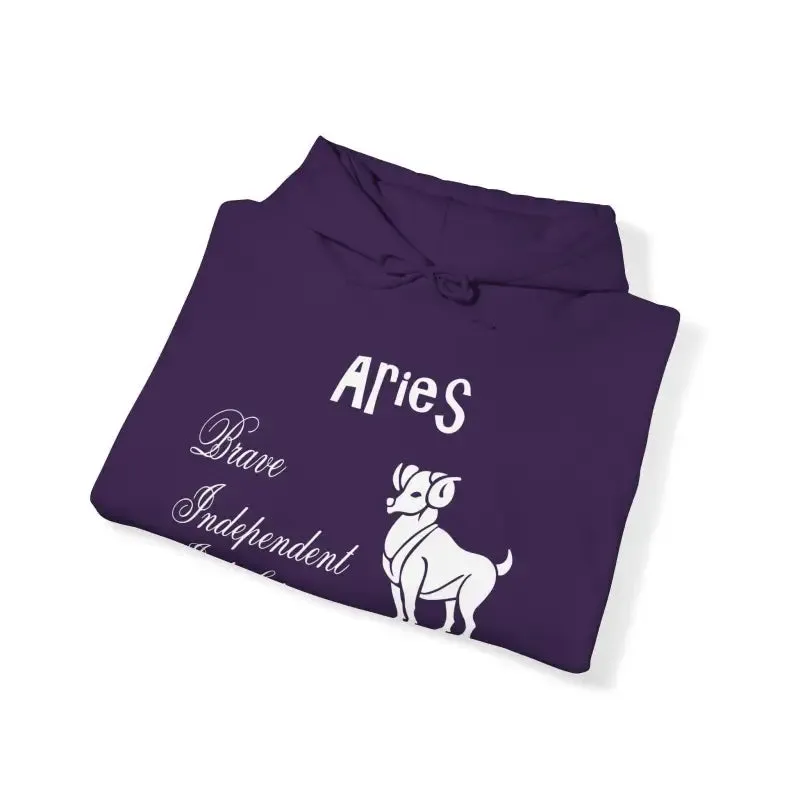 Aries Zodiac Sign Hooded Sweatshirt Unleash your Style