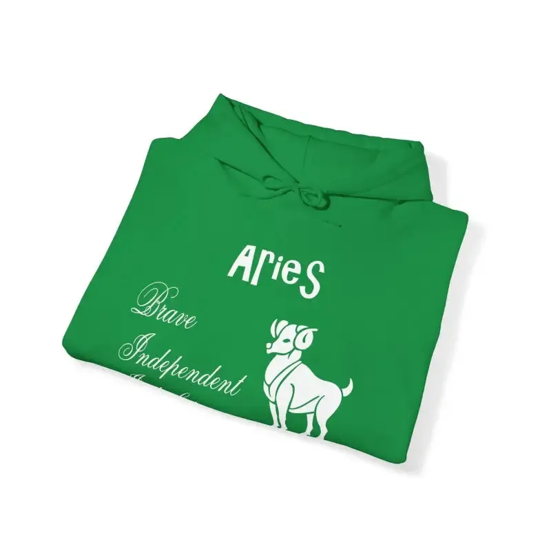 Aries Zodiac Sign Hooded Sweatshirt Unleash your Style