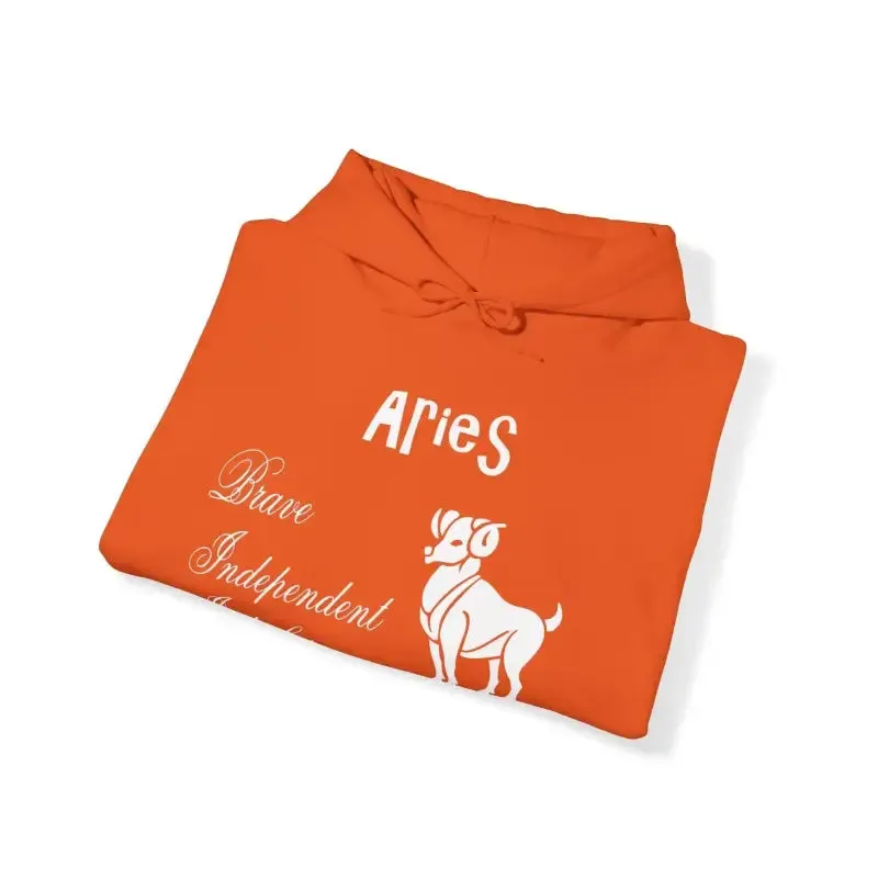 Aries Zodiac Sign Hooded Sweatshirt Unleash your Style