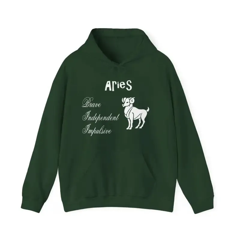 Aries Zodiac Sign Hooded Sweatshirt Unleash your Style