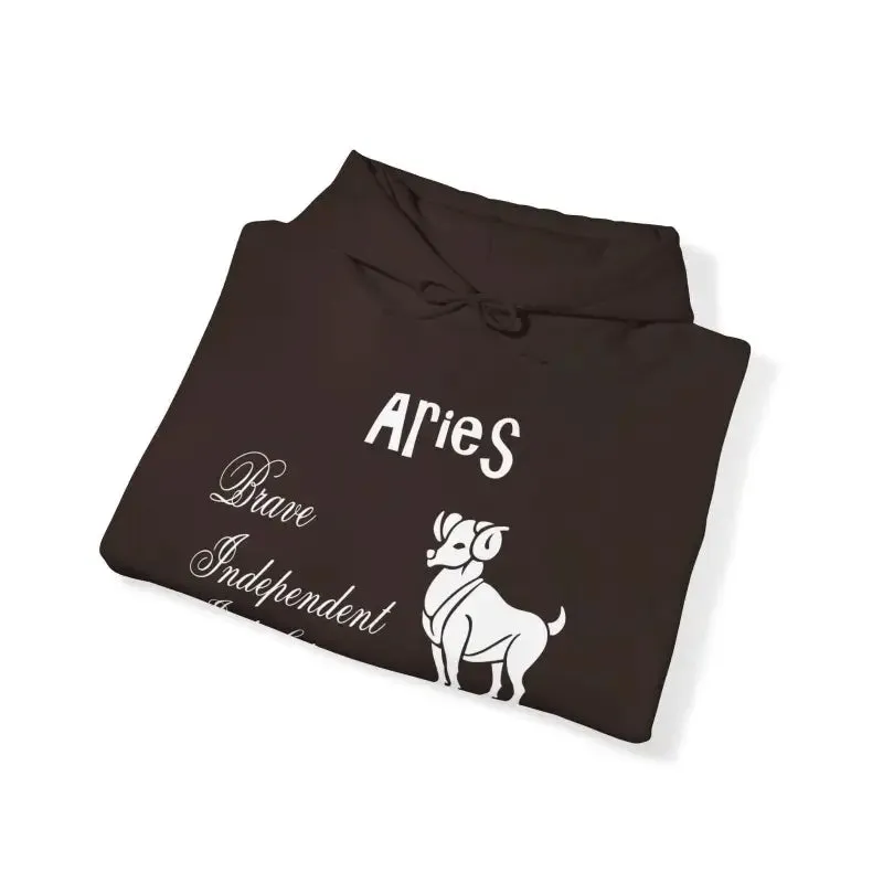 Aries Zodiac Sign Hooded Sweatshirt Unleash your Style